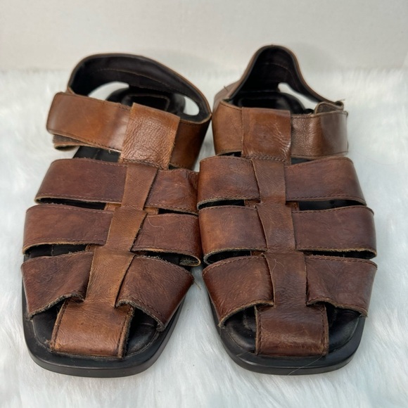 To Boot New York Fisherman Barbados Adam Derrick Leather Italy Sandals - Picture 1 of 11